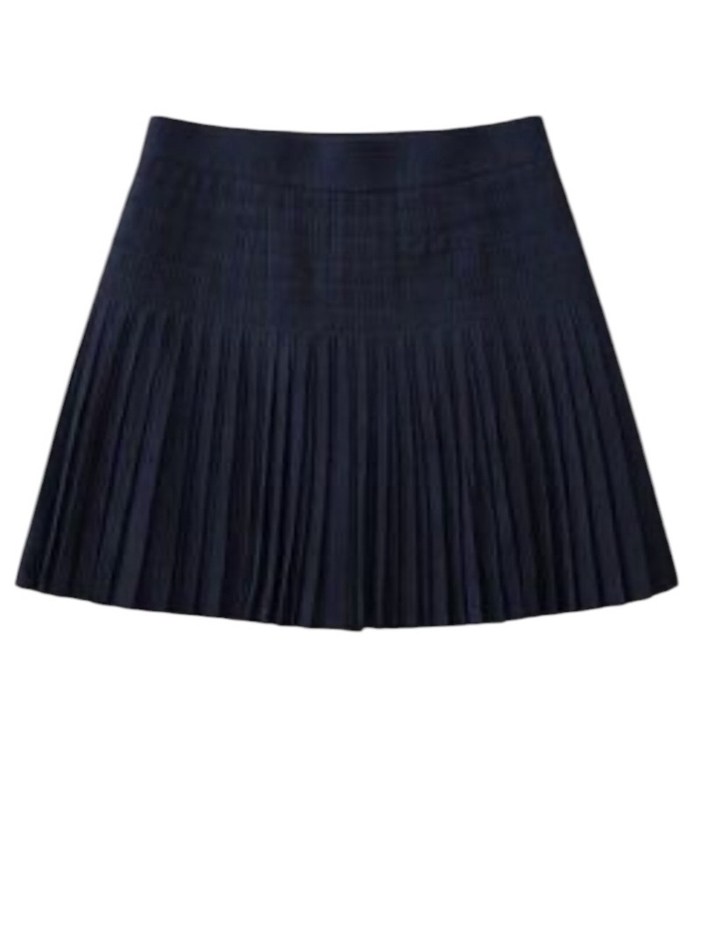 J. Crew Navy Pleated a-line mini skirt size 14 excellent condition
